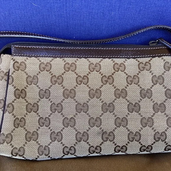 Authentic Gucci Abbey Pochette small Shoulder bag canvas vintage - Picture 2 of 14